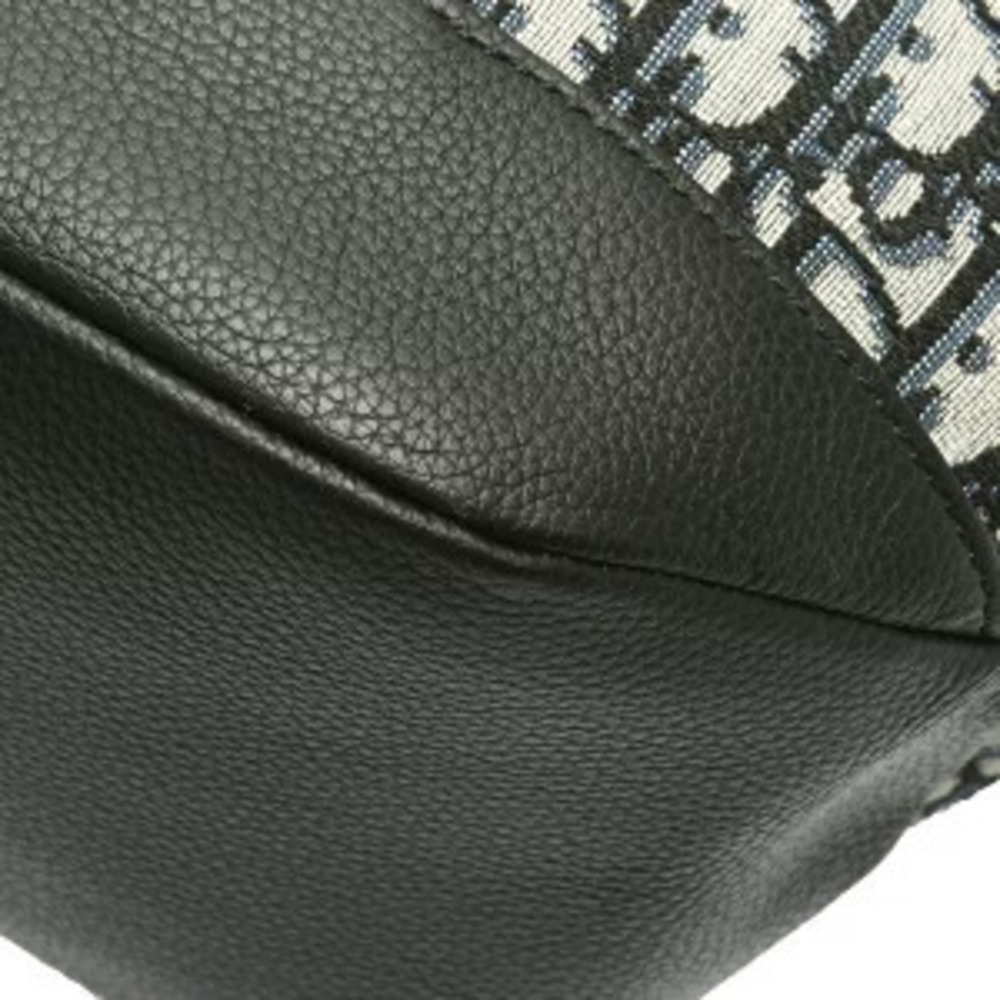 Christian Dior Oblique Voyage Tote Navy Blue Canvas Bag - Picture 7 of 9